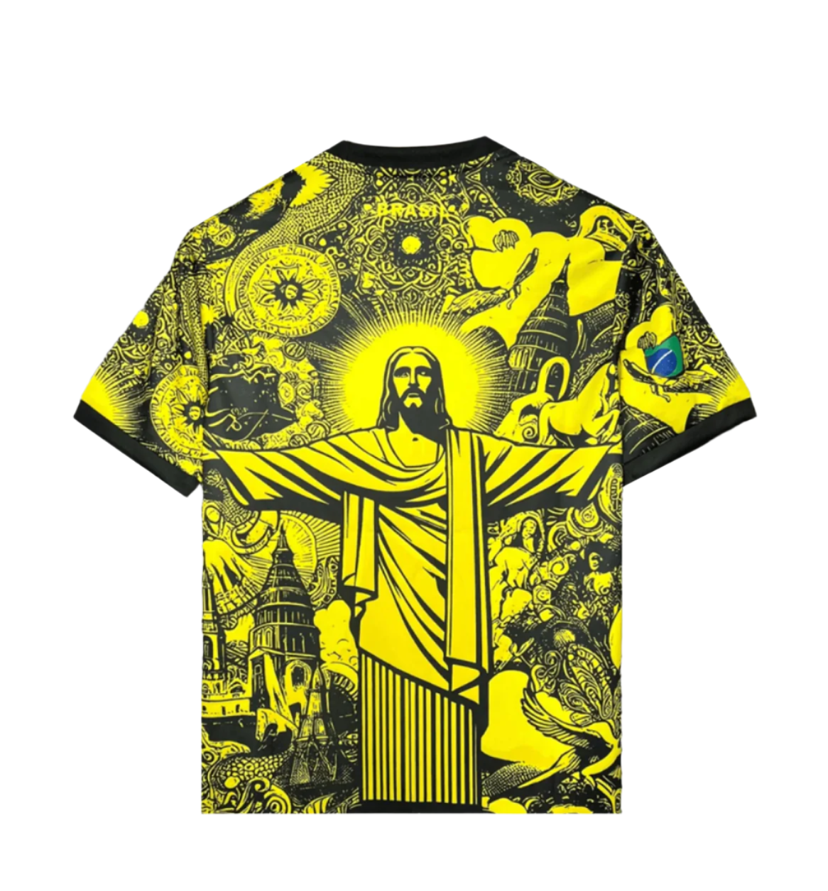 2024 Brazilië Standbeeld Corteiz Voetbalshirt - Gele Speciale Editie