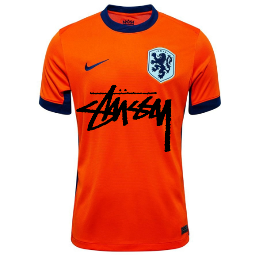 Maglia da calcio Stussy Paesi Bassi - Edizione speciale arancione 2025