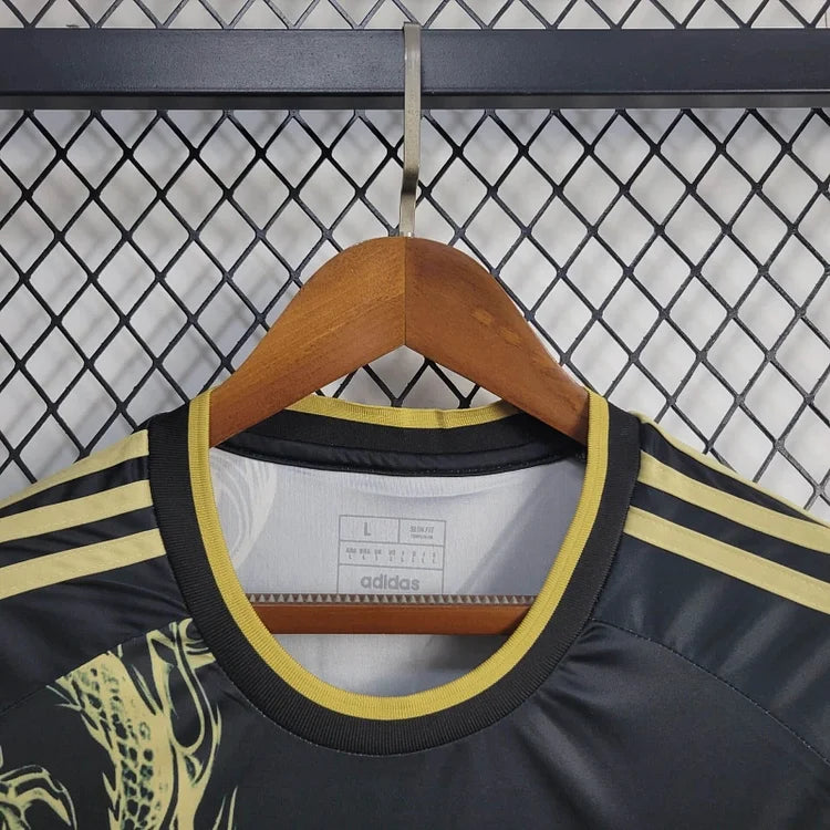 2024-2025 Real Madrid Draak Speciale Editie Shirt - Zwart Goud