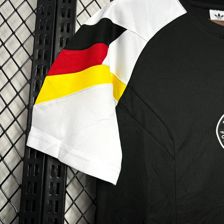 Germania 2024 Euro Retrò Nero Maglia Allenamento