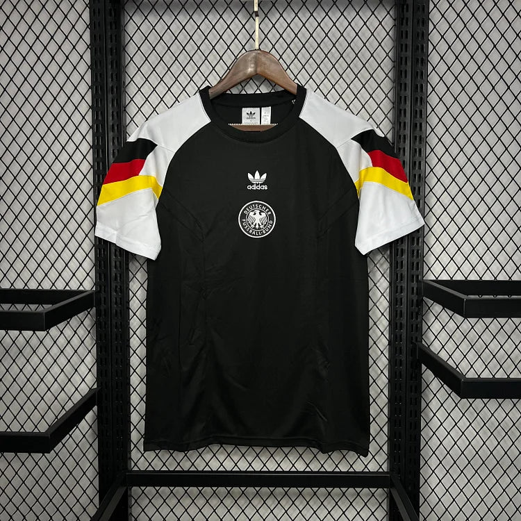 Germania 2024 Euro Retrò Nero Maglia Allenamento