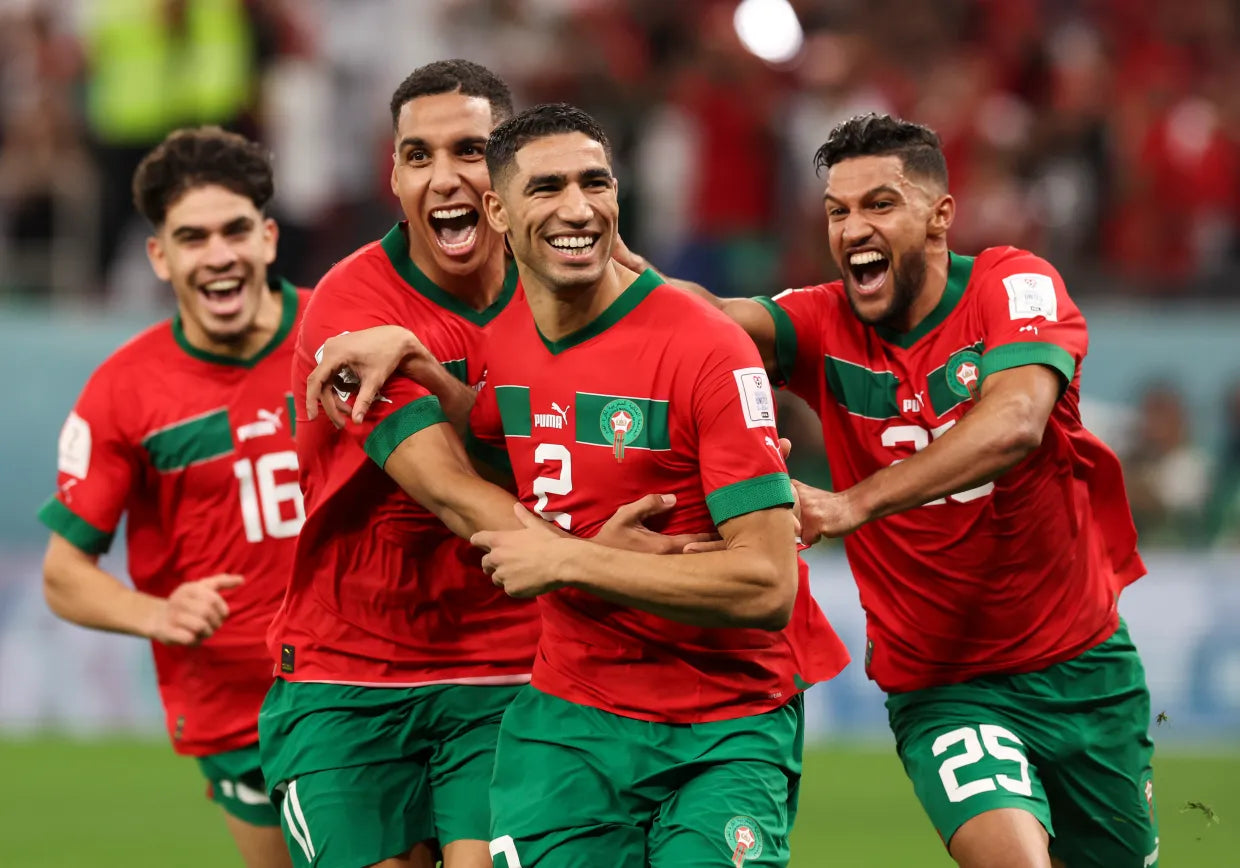 Hakimi 2 - 2022 Wereldbeker Marokko Thuis Voetbalshirt