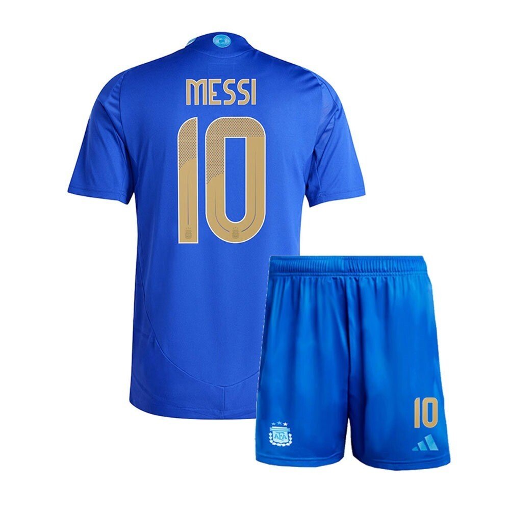 Maglia da calcio trasferta Argentina per bambini 2024/2025 con Messi 10