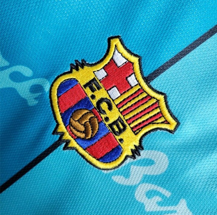 1996-97 FC Barcelona Retro Auswärtstrikot Fußball