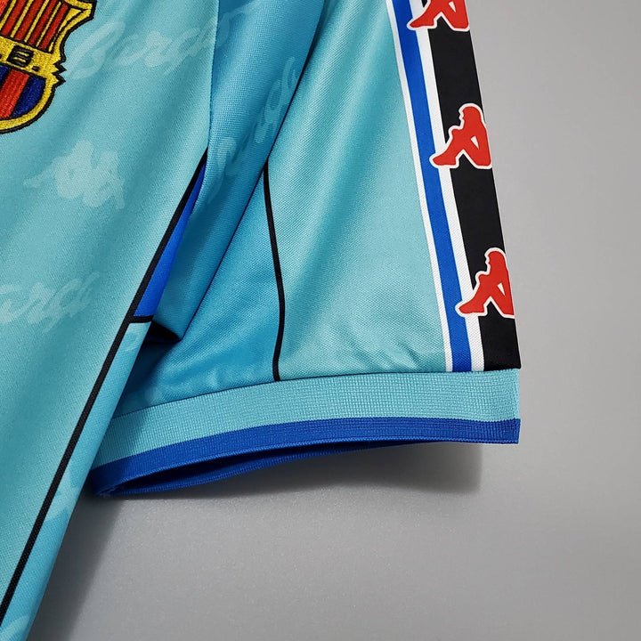 1996-97 FC Barcelona Retro Auswärtstrikot Fußball