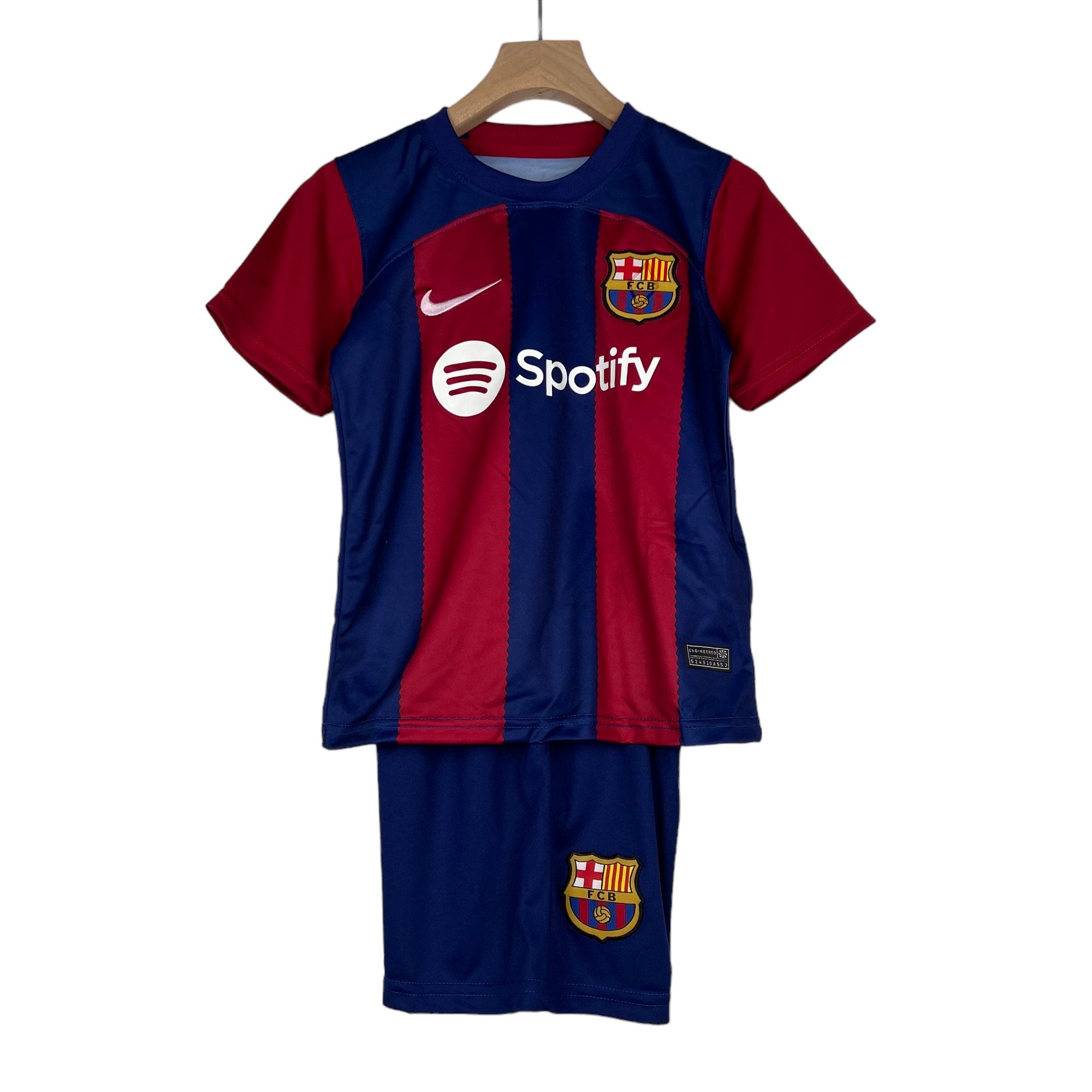Camiseta de fútbol infantil local del Barcelona 23-24