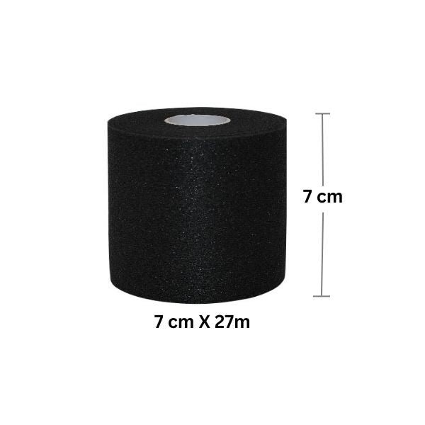 Black Non-Slip Football Headband – Professional Secure Grip (4 Rolls)