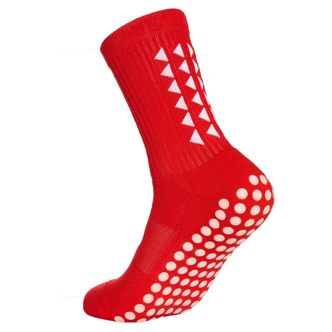 Blaze Red Grip Socks for Kids – Adventure & Safety on Any Surface