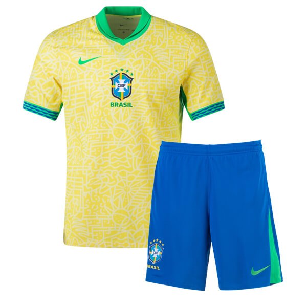 Maillot de football domicile Brésil 2024/2025 pour enfant