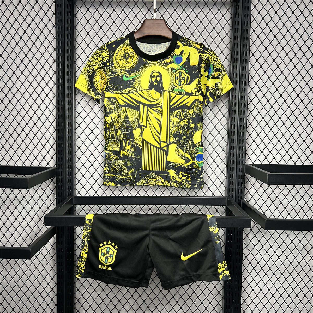 2024/25 Brazilië Jesus Kinderen Voetbalshirt - Geel