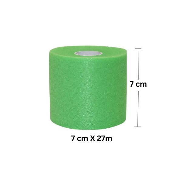 Bright Green Football Pre-Wrap Headband – Durable & Comfy (4 Rolls)