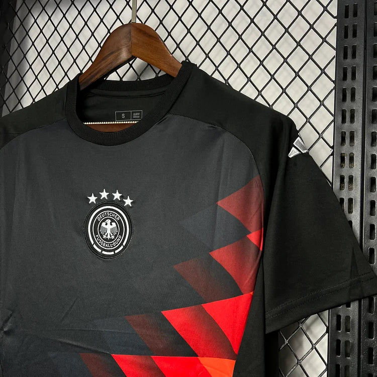 Germania 2024 Maglia da allenamento nera e arancione pre-partita Euro