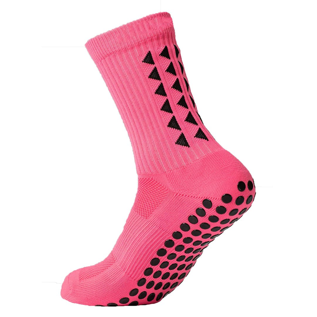 Coral Pink Grip Socks for Kids – Confidence & Comfort in Every Step