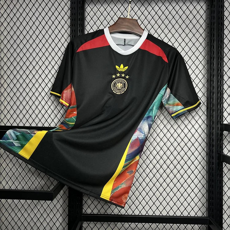 Germania 2024 Euro Retrò Nero Speciale Maglia