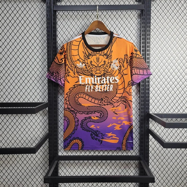 2024-2025 Real Madrid Draak Speciale Editie Shirt - Oranje