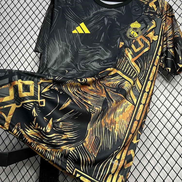 2024-2025 Real Madrid Tijger Speciale Jersey - Zwart