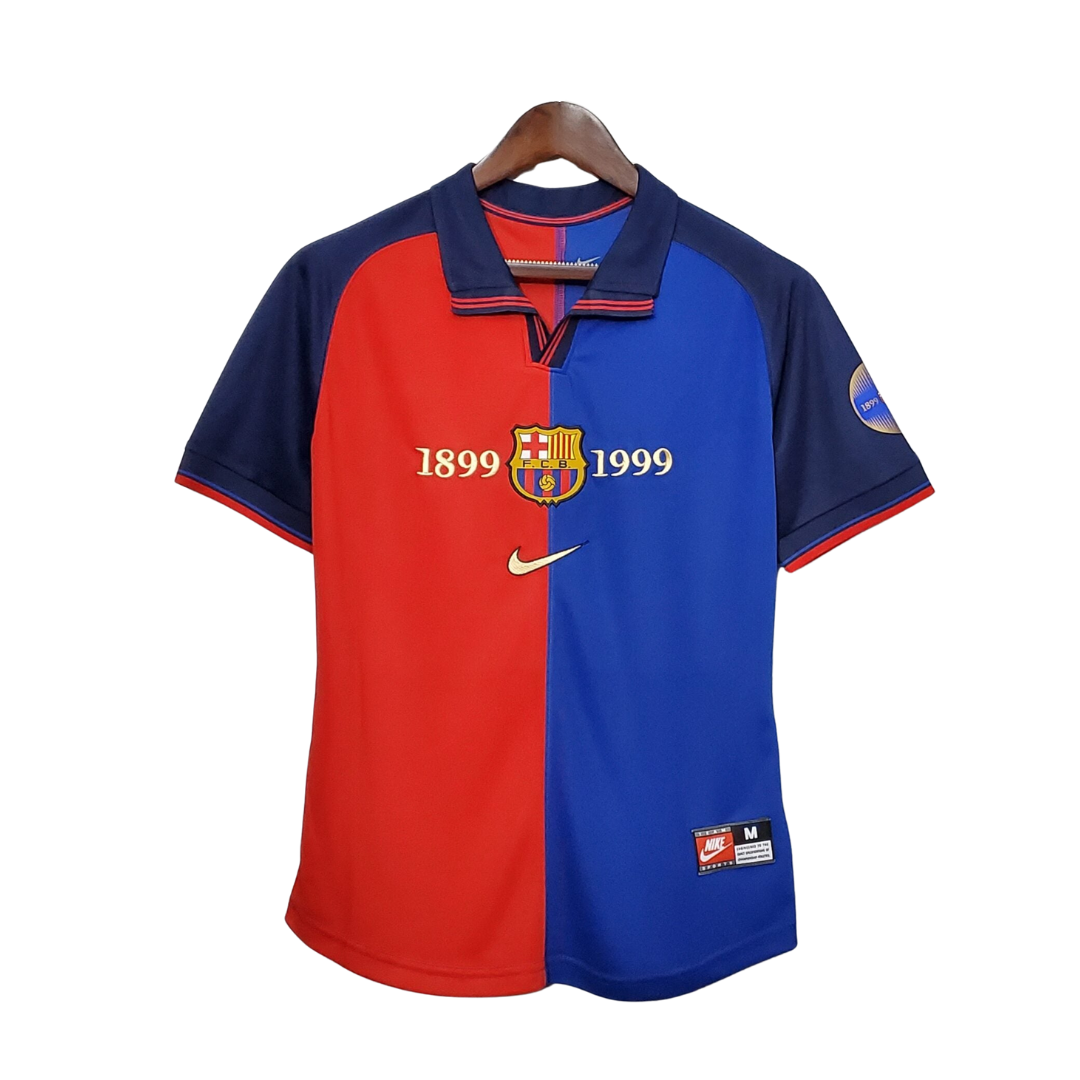 Maglia da calcio casa FC Barcelona - 100 anni - 1998/1999