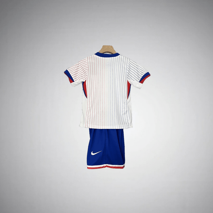 Frankreich 2024 Auswärts Kinder Fußballtrikot