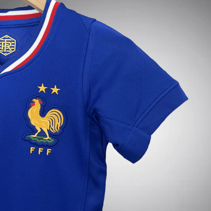 Frankreich 2024 Heim Kinder Fußballtrikot