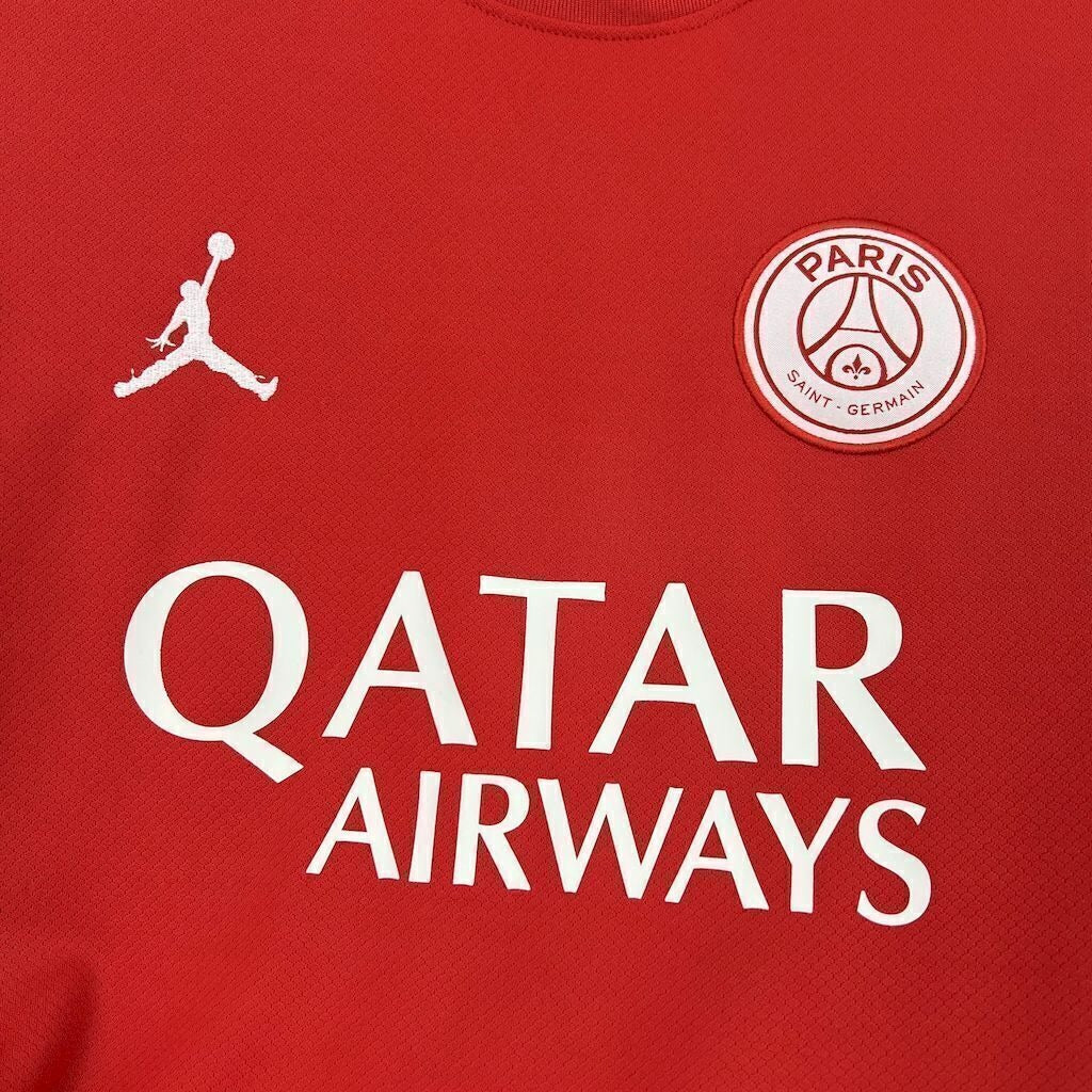 2025/2026 PSG Paris Saint Germain X Jordan Maglia Speciale Rossa