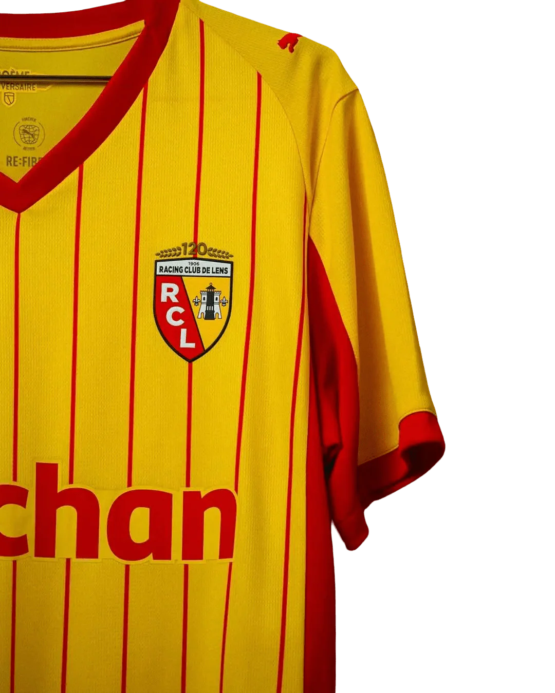 Maglia da calcio gialla da casa Rc Lens 2025/26
