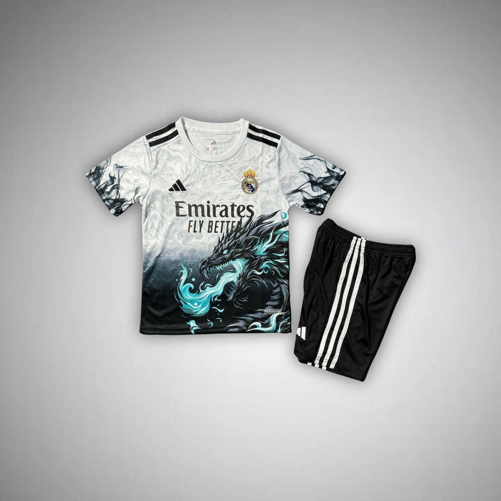 Real Madrid Kids Football Jersey - Emerald Flame