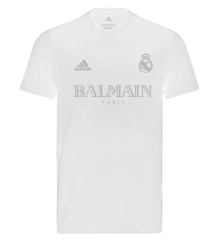 Camiseta de fútbol Balmain del Real Madrid - Blanca