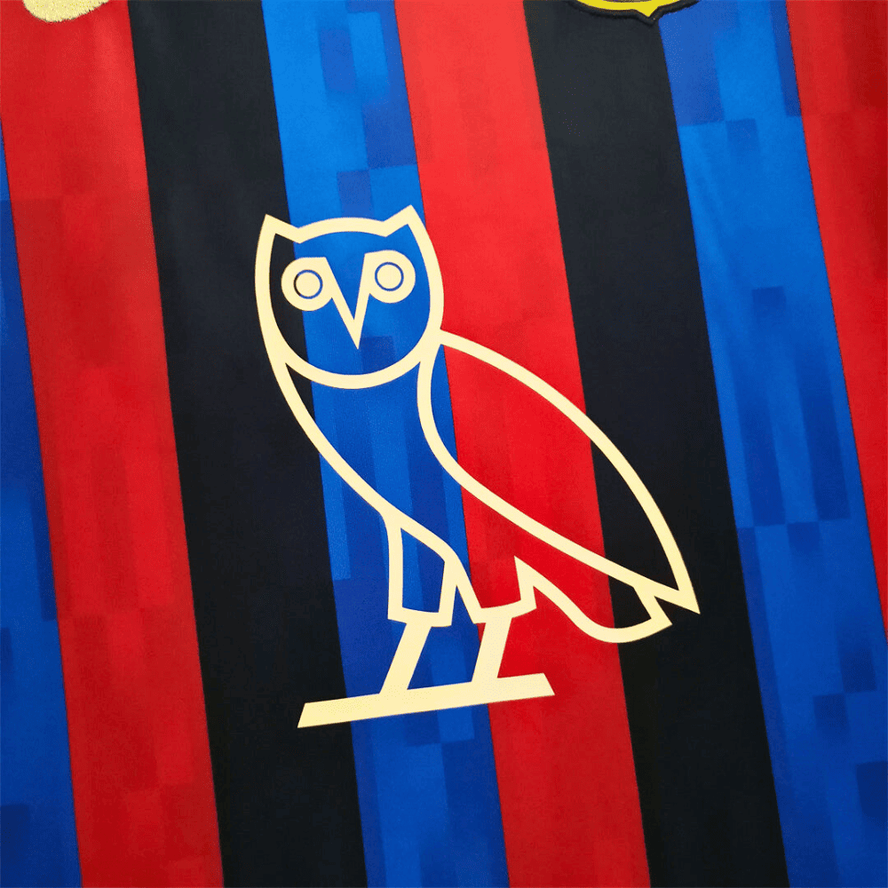 Camiseta de fútbol Drake del Barcelona 22-23 - Edición limitada OVO