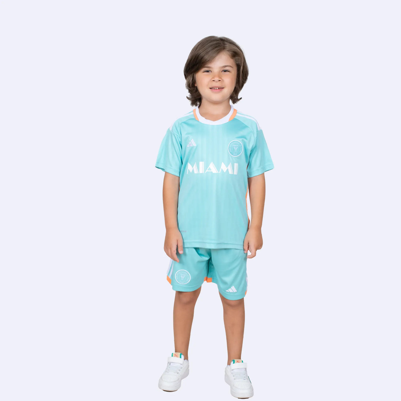 Maglia da calcio per bambini Messi - Inter Miami 2024/25 Acqua
