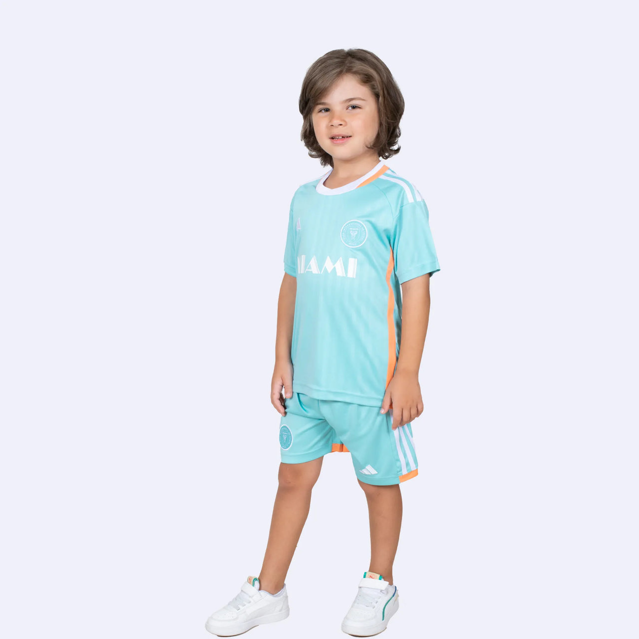 Maglia da calcio per bambini Messi - Inter Miami 2024/25 Acqua