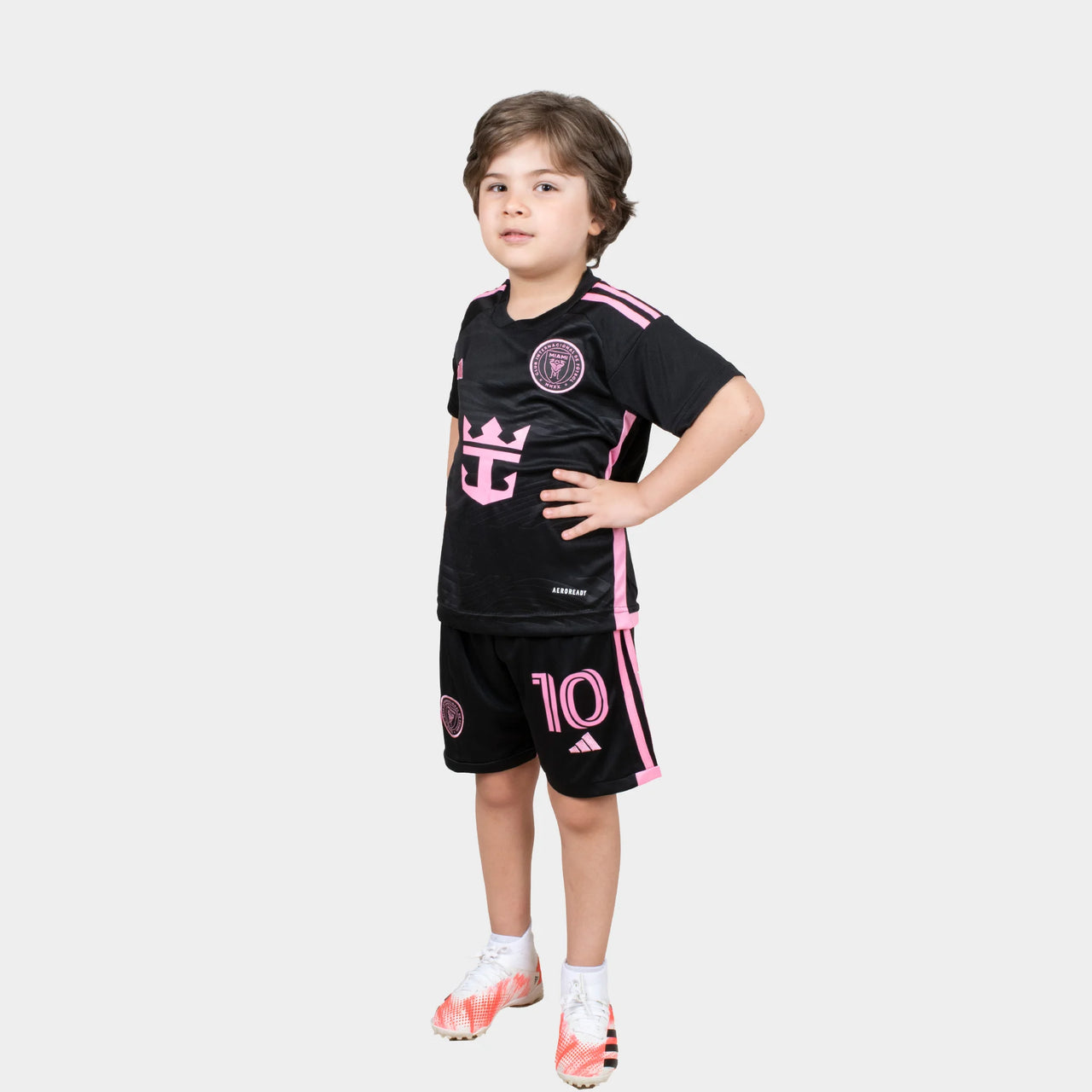Maglia da calcio per bambini Messi - Inter Miami 2024/25 Trasferta Nera